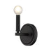 One Light Matte Black Wall Sconce