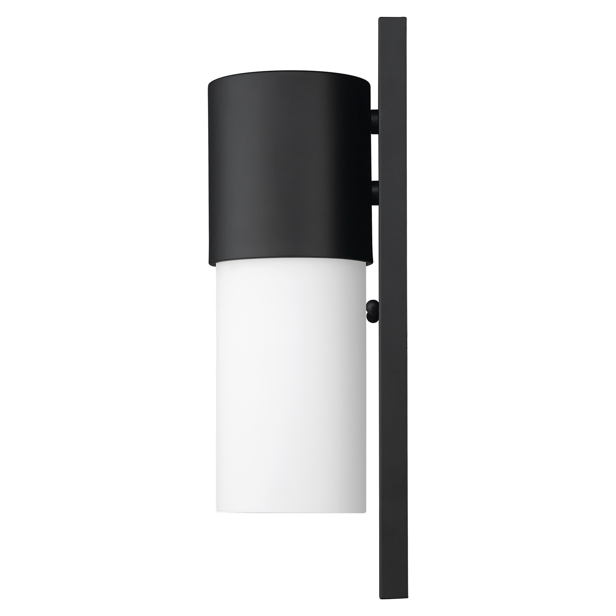 Contemporary Matte Black and White Wall Light