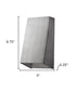 Brushed Silver Geometric Wall Sconce