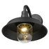 Matte Black Shallow Plate Shape Wall Light