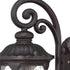 Black Cast Aluminum Glass Lantern Wall Sconce