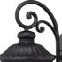 XL Matte Black Cast Aluminum Glass Lantern Wall Sconce