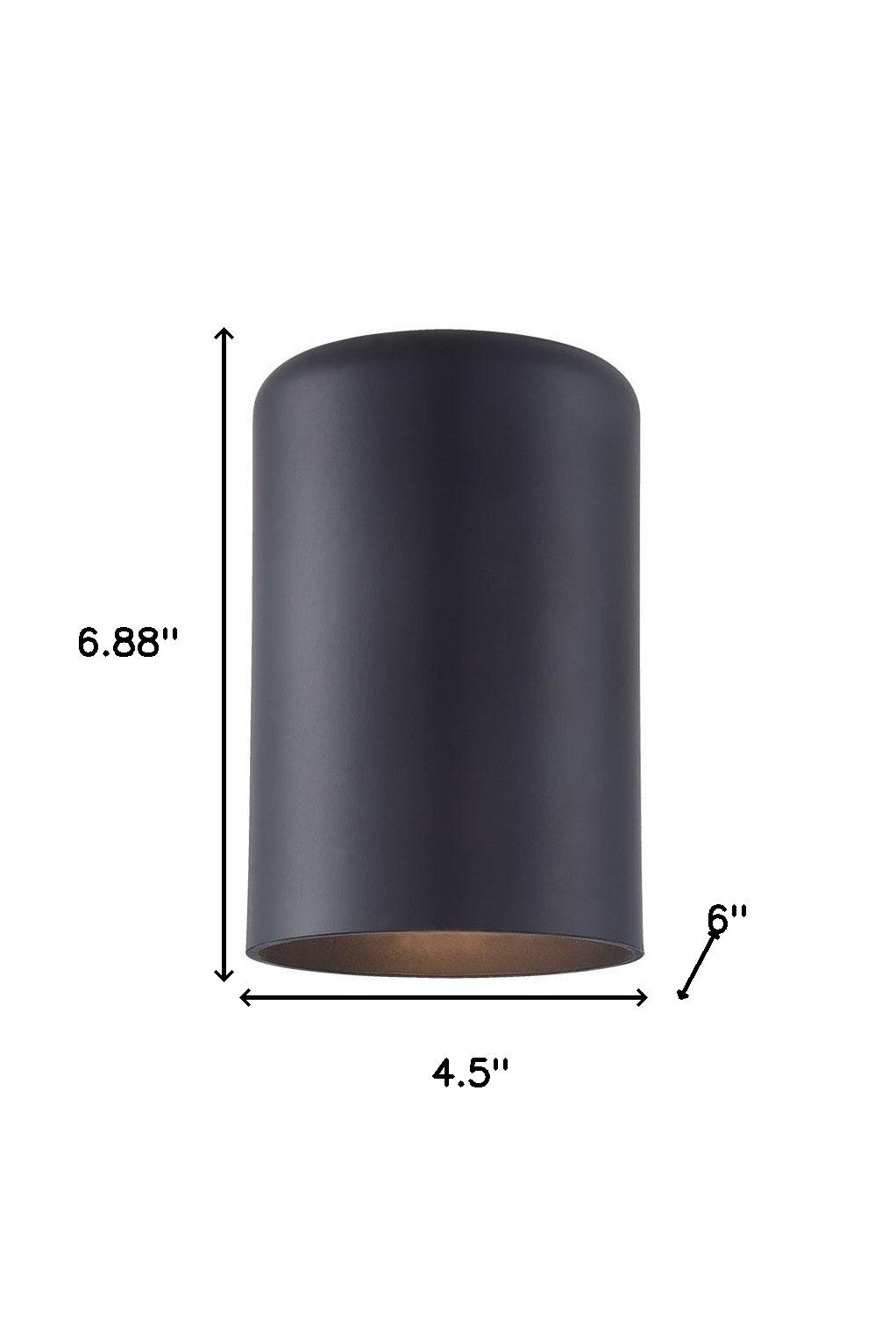 Minimalist Matte black Cylinder Wall Light