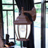 Dark Brown Wide Hanging Lantern Wall Light
