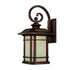 Somerset 1-Light Architectural Bronze Wall Light