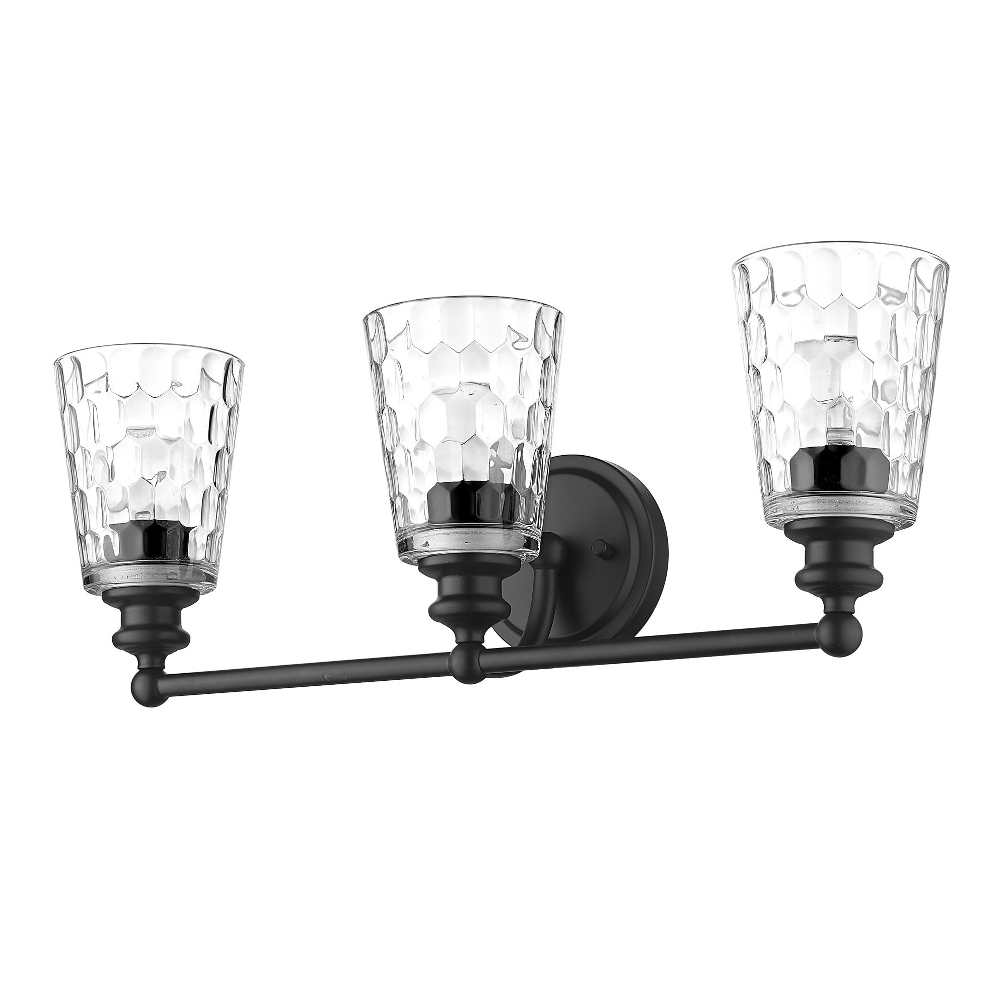 Mae 3-Light Matte Black Vanity