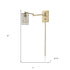 Industrial Gold Metal Wall Sconce