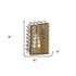 Light Gold Cage Wall Sconce