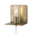 Petite Dull Gold Shelf Wall Light