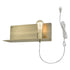 Dull Gold Shelf Wall Light