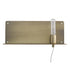 Dull Gold Shelf Wall Light