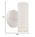 White LED Two Light Can Shape Wall Sconce