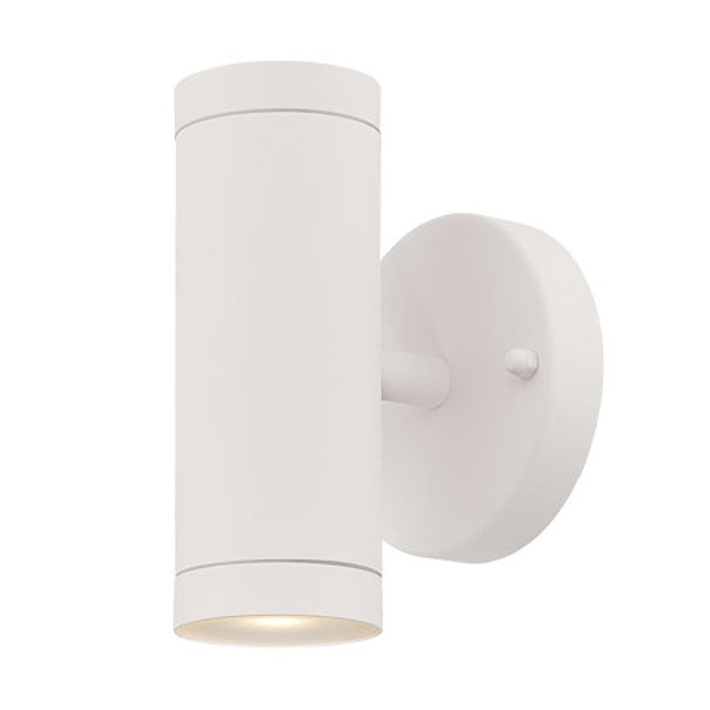 White LED Two Light Can Shape Wall Sconce