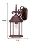 Narrow Brown Domed Hanging Lantern Wall Light