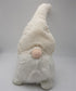 Creamy White Fuzzy Fabric Gnome