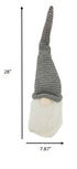 Grey Fabric Gnome with Ultra Long Hat