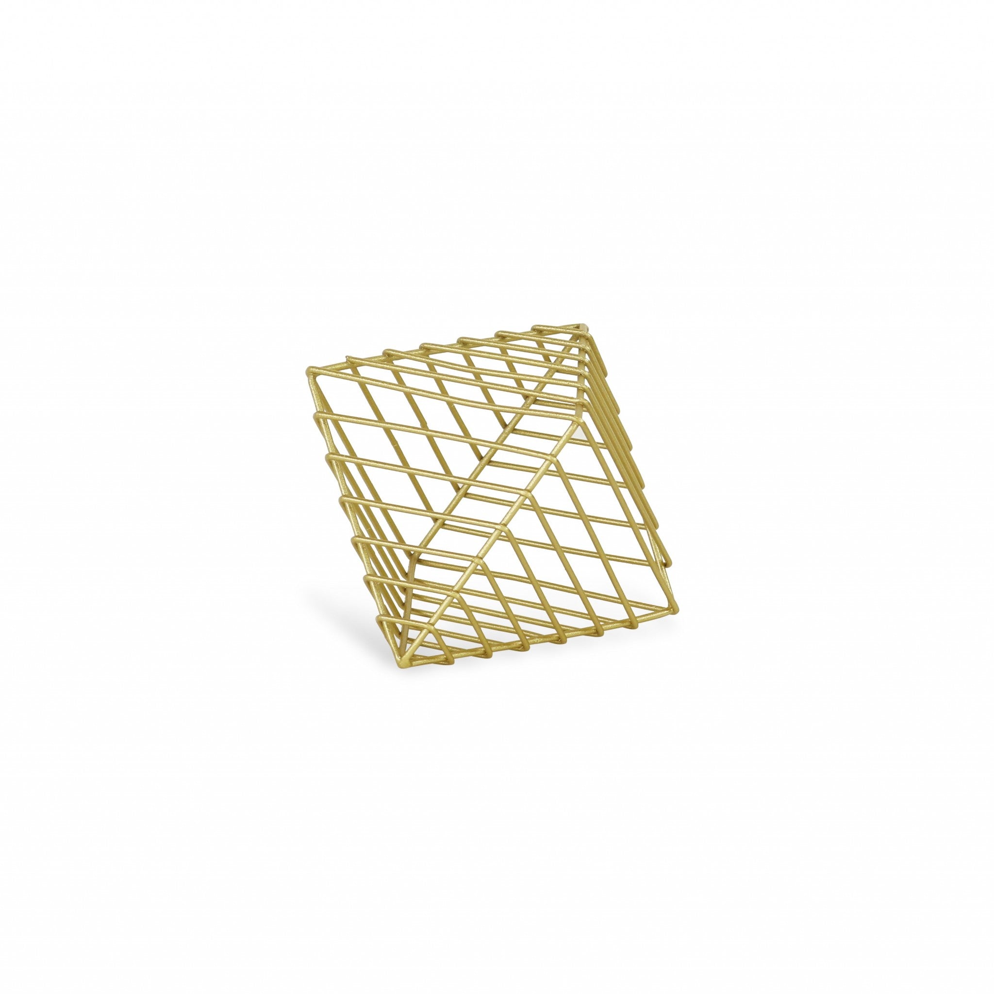 Petite Gold Metal Decorative Sculpture