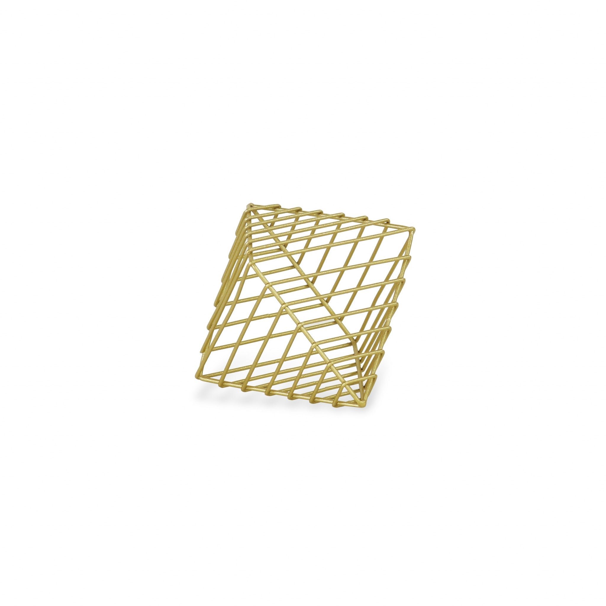 Petite Gold Metal Decorative Sculpture