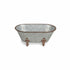 Jumbo Hammered Metal Bathtub Sculpture