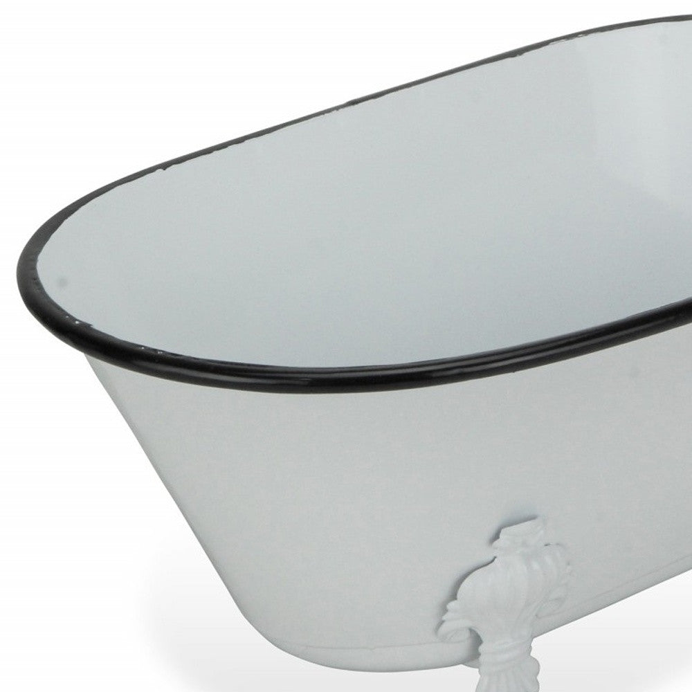 Jumbo White Bathtub Decorative Sculpture