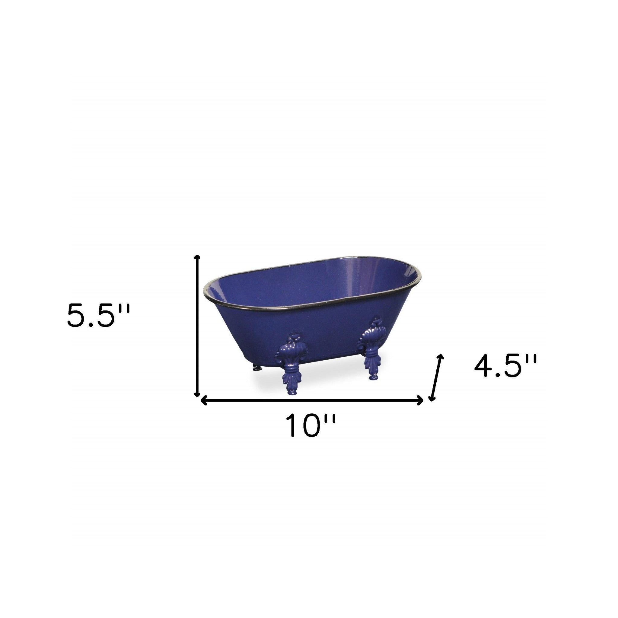 Royal Blue Bathtub Decorative Sculpture