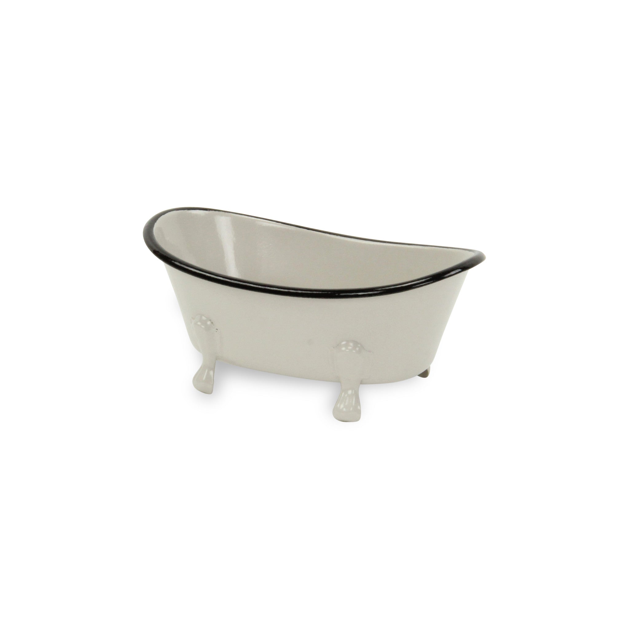 Petite Light Gray Bathtub Decor Piece