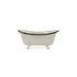 Petite Light Gray Bathtub Decor Piece