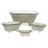 Petite Light Gray Bathtub Decor Piece