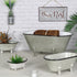 Petite Light Gray Bathtub Decor Piece