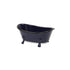 Navy Blue Metal Bath Tub Sculpture