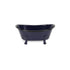 Navy Blue Metal Bath Tub Sculpture