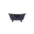 Navy Blue Metal Bath Tub Sculpture