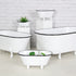 Petite White Bathtub Decorative Sculpture