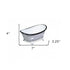 Petite White Bathtub Decorative Sculpture