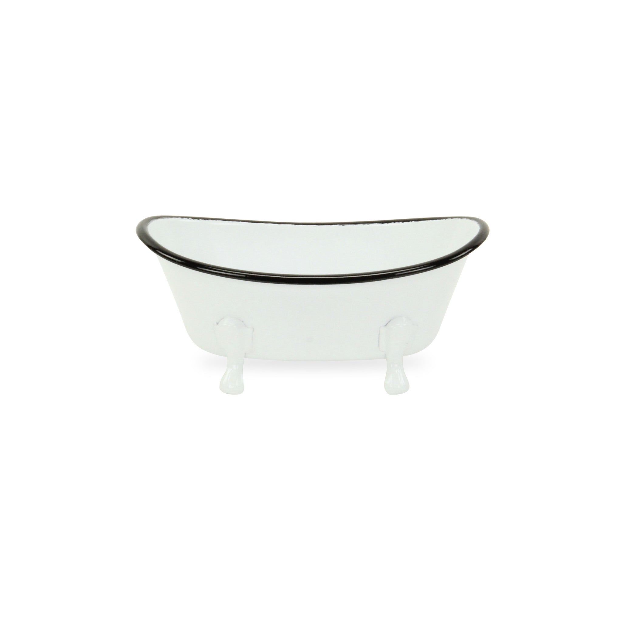 Petite White Bathtub Decorative Sculpture