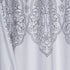 Silver Decorative Medallion Shower Curtain