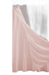 Blush Sheer and Grid Shower Curtain and Liner Set