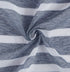 Navy and White Striped Shower Curtain