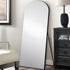 71" Black Arch Wood Frame Full Length Standing Mirror