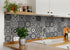 5" x 5" Shades of Grey Mosaic Peel and Stick Removable Tiles