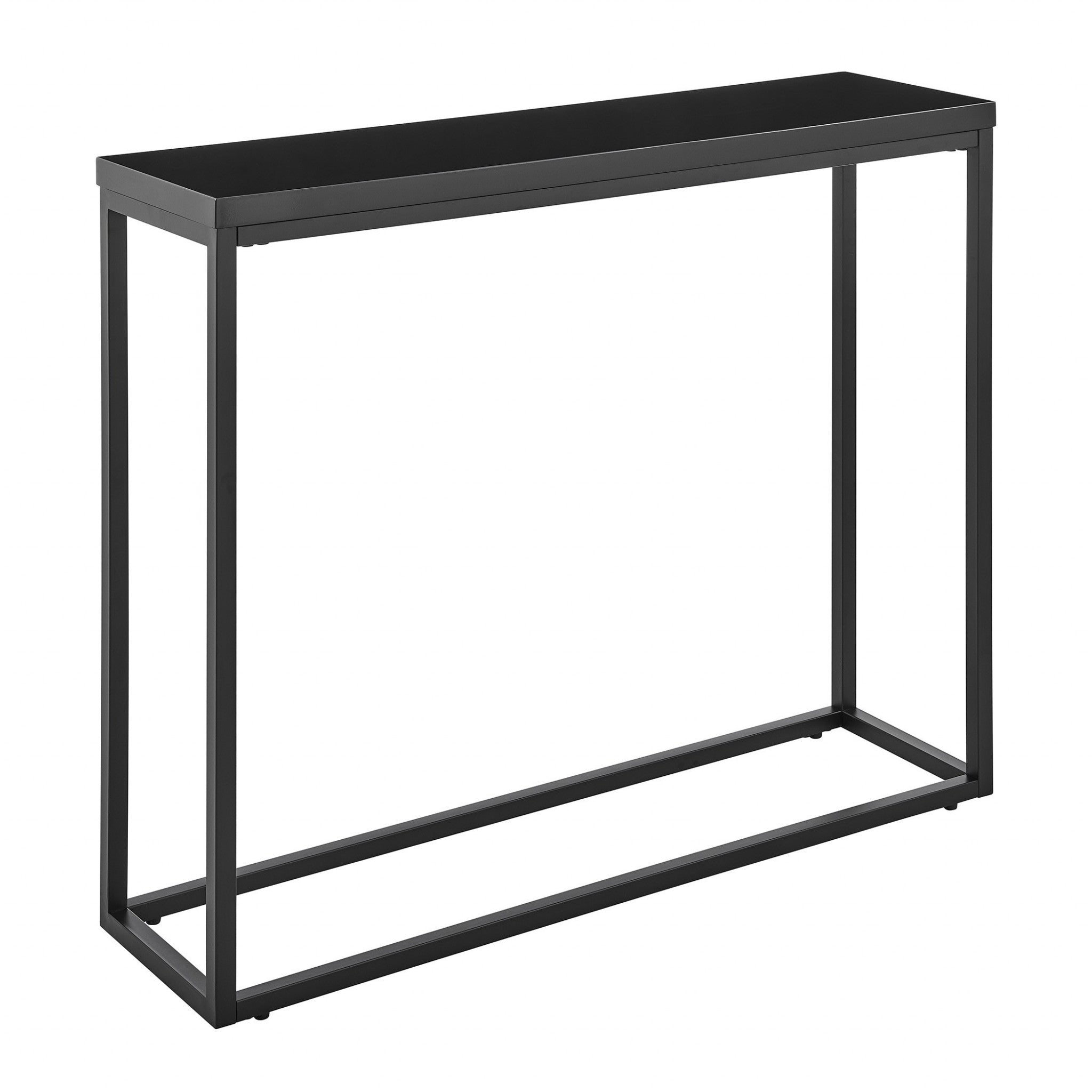 35" Black Frame Console Table