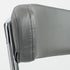 30" Gray And Silver Steel Swivel Low Back Bar Height Bar Chair