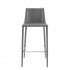 30" Gray Steel Low Back Bar Height Bar Chair