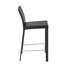 Set of Two 26" Black Steel Low Back Counter Height Bar Chairs