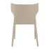 Set of Two All-Faux Faux Leather Beige Stacking Chairs