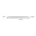 43" White Wooden Wall Mounted Floating Shelf