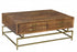 Brown and Gold Storage Coffee Table