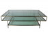 Clear Glass Triple Layered Coffee Table