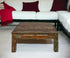 Square Distressed Wooden Coffee Table