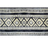 2' x 4' Black and Gray Modern Tribal Washable Floor Mat